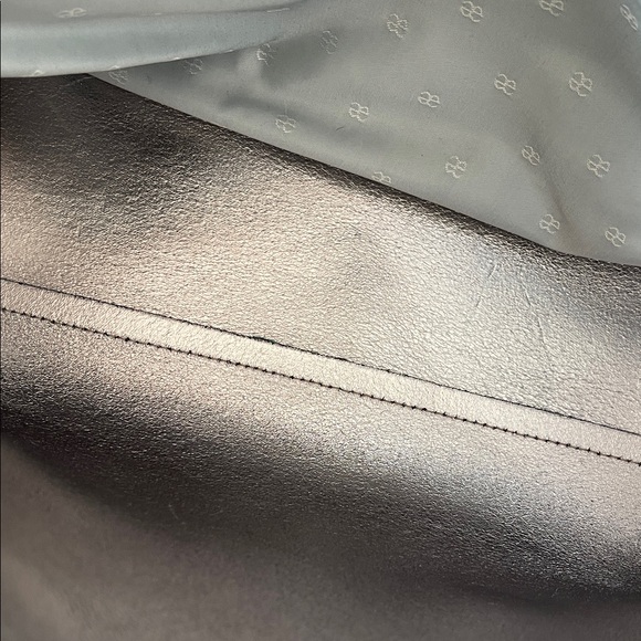 Gray Patent Leather Women's Tote Bag - Picture 7 of 16